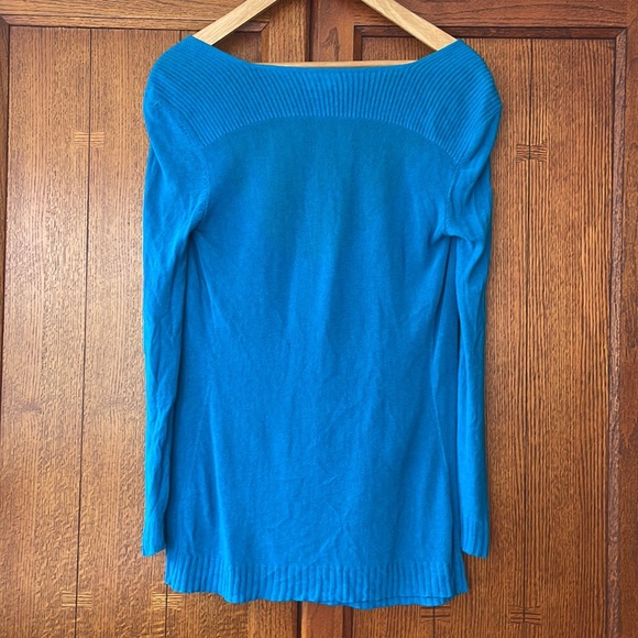EMPORIO ARMANI Knit woman’s Wool Blue Sweater /TAGS included! Size Small (IT 42) - Picture 10 of 16